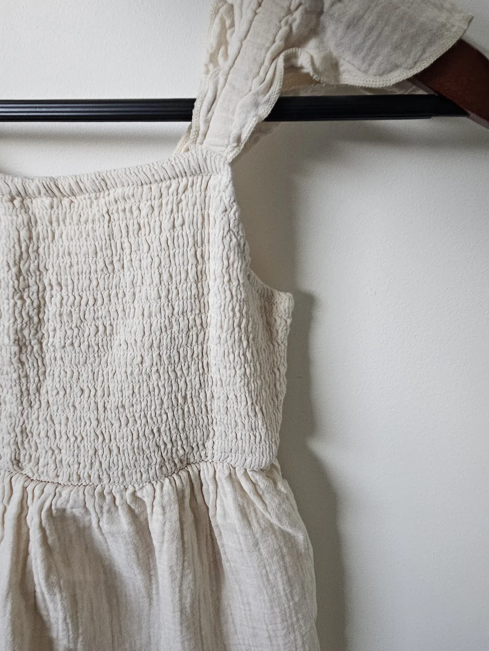Cat & Jack Cream Sundress with Ruffled Straps